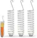 3Pcs Stainless Steel Bird Food Holder Set - Hanging Foraging Basket Cage Accessories, Metal Fruit & Vegetable Feeder for Parrot, Macaw, Cockatoo, Parakeet & Large Birds Cage Toys Gifts